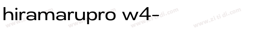 hiramarupro w4字体转换